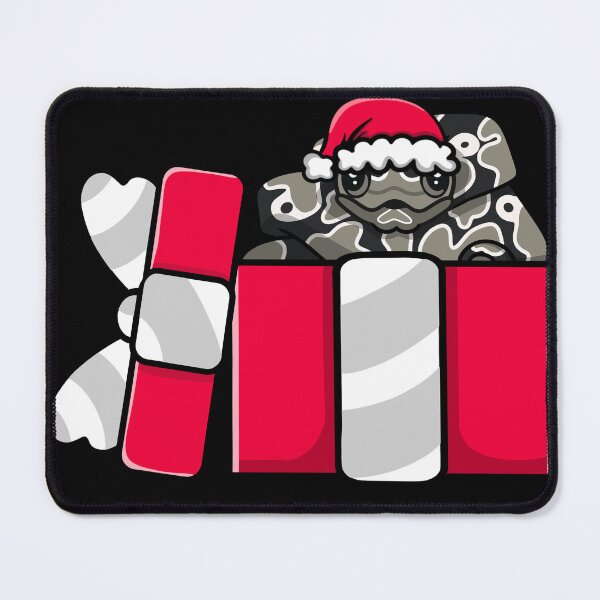 Item preview, Cute Axanthic Ball Python in Christmas Gift designed and sold by eternallygifted.