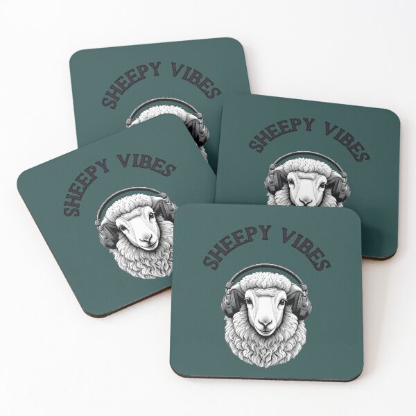 Item preview, Sheep with headphones, exuding a cool and relaxed vibe. designed and sold by NiRia Spot.