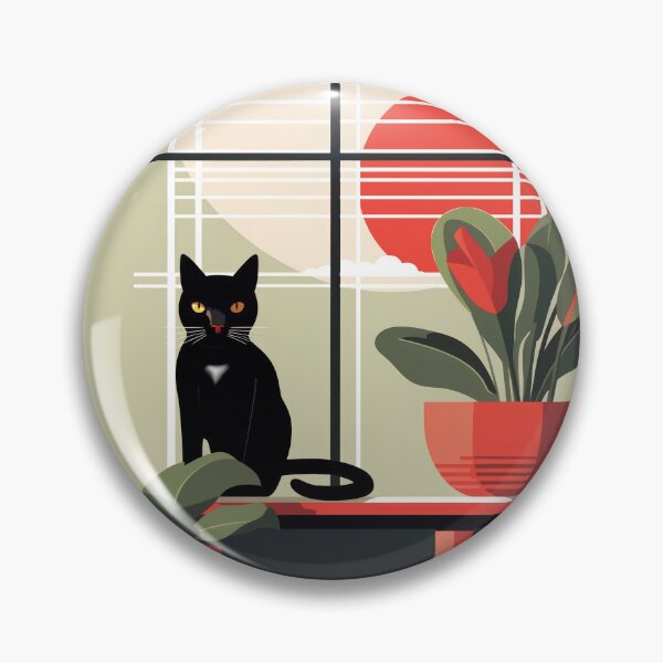 Item preview, Black Cat In the Window designed and sold by HolidaysBlaze Designs For You.