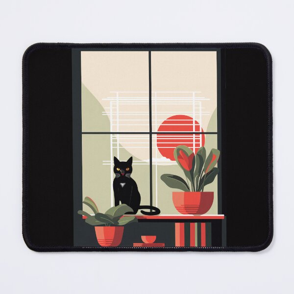 Item preview, Black Cat In the Window designed and sold by HolidaysBlaze Designs For You.