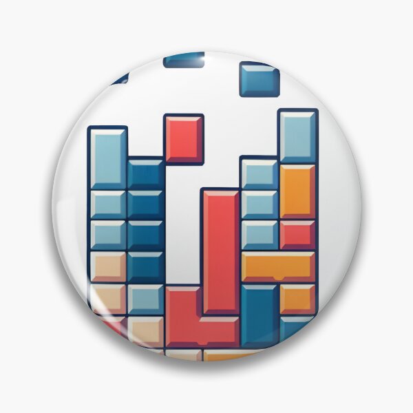 Artikelvorschau, Tetris Blocks buntes Spiel entworfen und verkauft von Geekbits-Store.