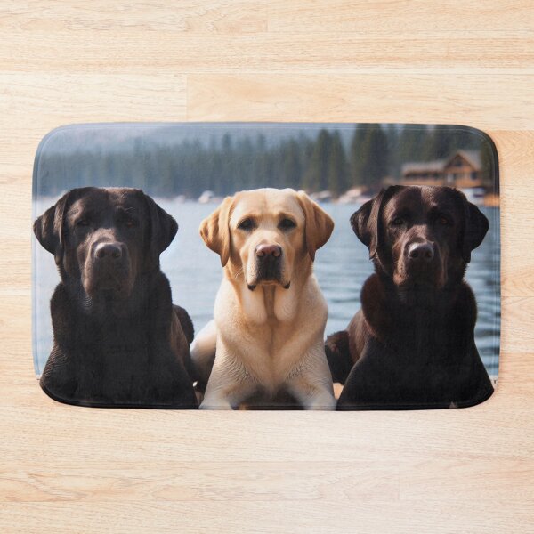 Item preview, The Three Labradors on a Dock  designed and sold by rmcbuckeye.