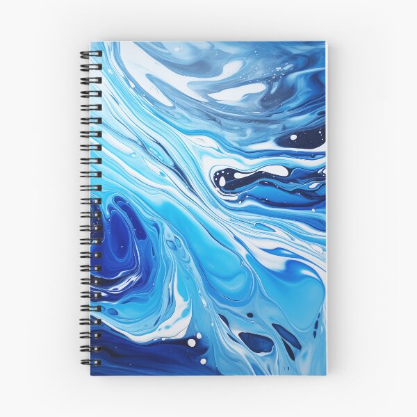 Item preview, Flow painting Marble Navy Blue designed and sold by Artful3d.
