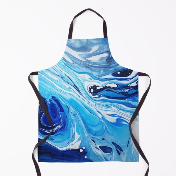 Item preview, Flow painting Marble Navy Blue designed and sold by Artful3d.