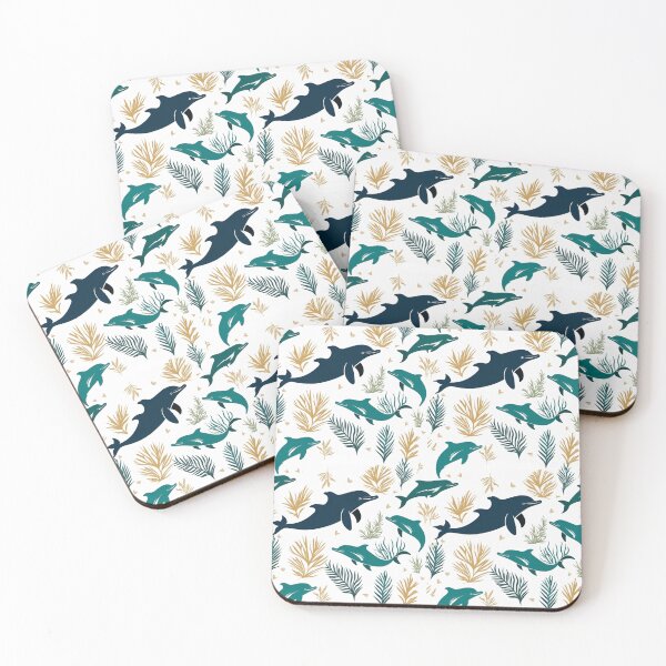 Item preview, Seaweed and dolphin pattern designed and sold by boyangyang.