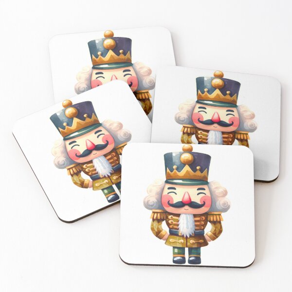 Item preview, Golden Cartoon Nutcracker Watercolor Painting Graphic Art designed and sold by Star-Fragment.