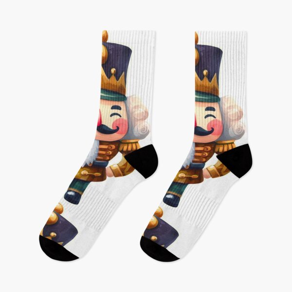 Item preview, Golden Cartoon Nutcracker Watercolor Painting Graphic Art designed and sold by Star-Fragment.