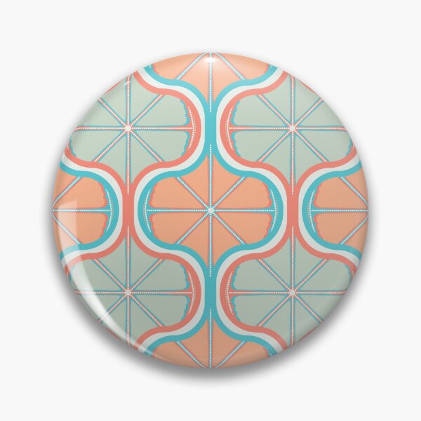 Item preview, Retro Citrus Sunset on Sea Dot Mandala Ogee designed and sold by Triplicate Limited.