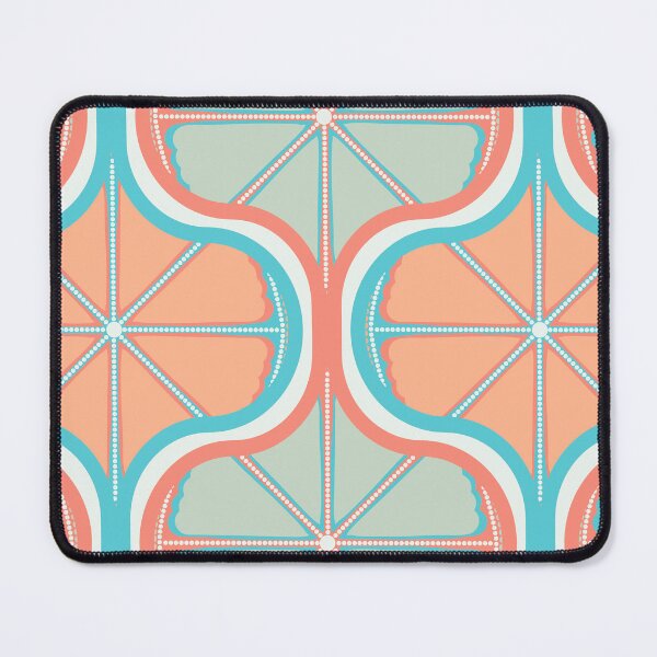 Item preview, Retro Citrus Sunset on Sea Dot Mandala Ogee designed and sold by Triplicate Limited.