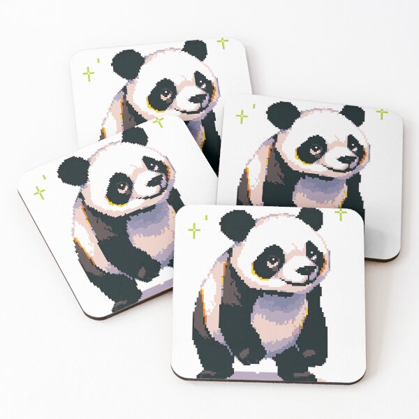 Item preview, Adorable Sleepy Panda - Pixel art designed and sold by octoboobs.