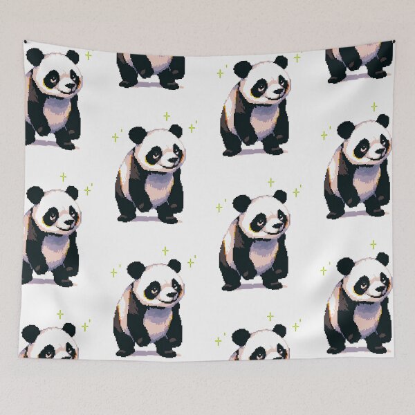Item preview, Adorable Sleepy Panda - Pixel art designed and sold by octoboobs.