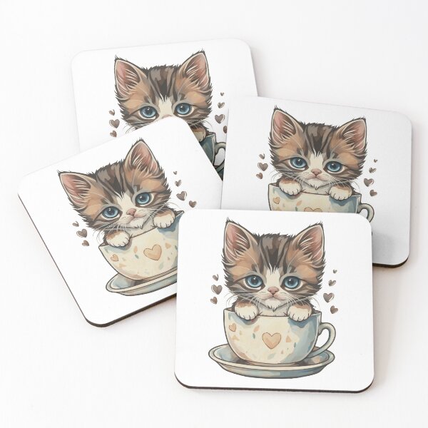 Item preview, Kittens & Coffee 1 designed and sold by Vestax159.