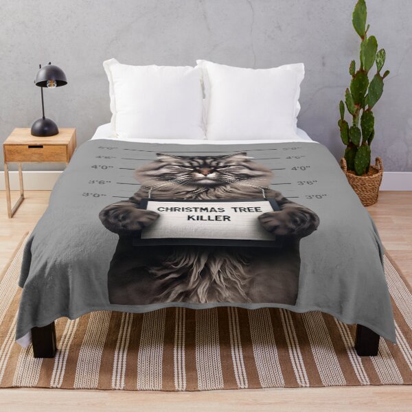 Item preview, Christmas Tree Killer, Cat on Police station designed and sold by Cerulean-Shop.
