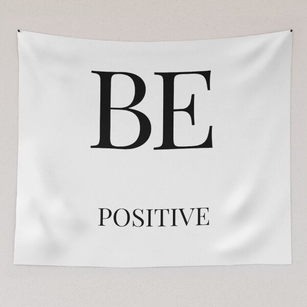Item preview, Be Positive Motivational phrase   designed and sold by MotivaBoutique.