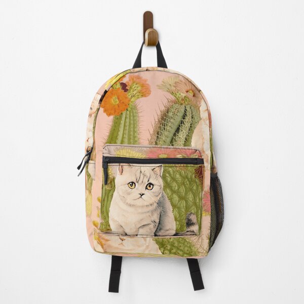 Item preview, Kittens and Flowering Cactus Sunset designed and sold by VistaVintage.