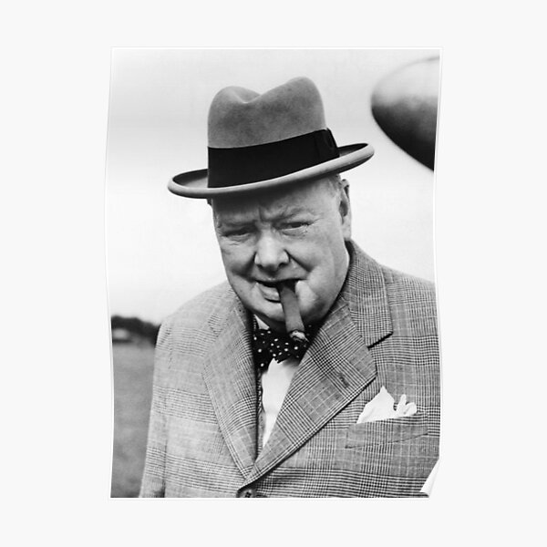 OBAMA HOPE INSPIRED WW2 WWII WINSTON CHURCHILL PHOTO PRINT POSTER GIFT