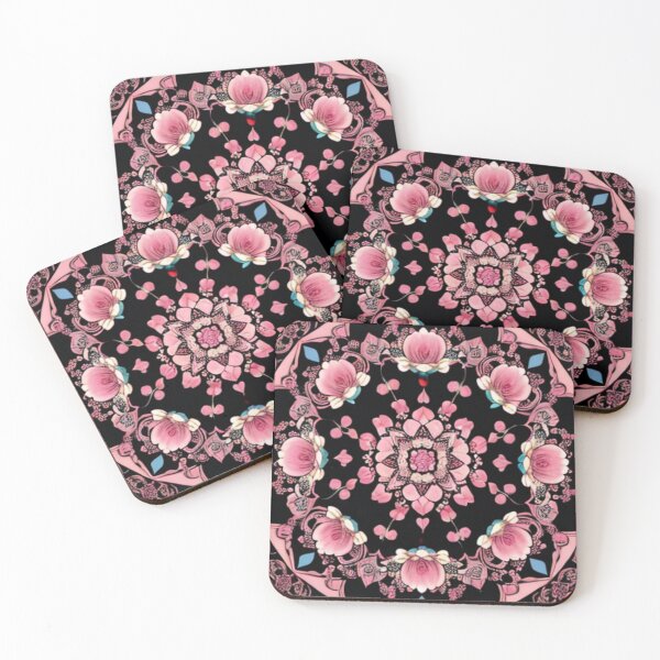 Item preview, pink mandala repeating pattern designed and sold by EasyPrints337.