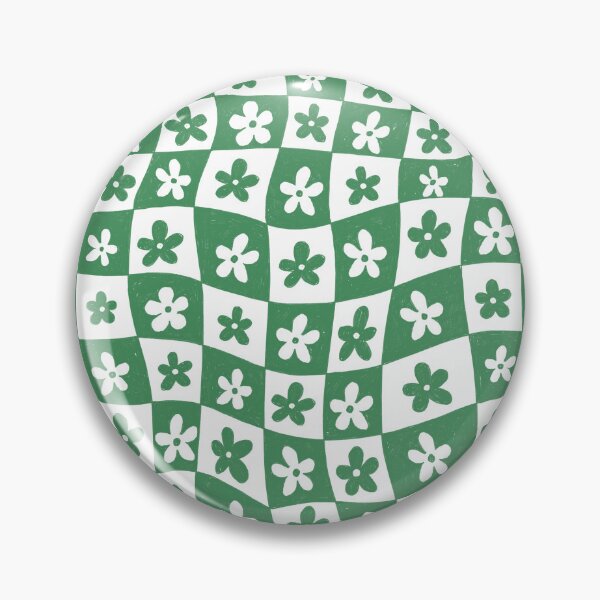 Item preview, Green Daisy Checkerboard Pattern designed and sold by Haley Schulz.