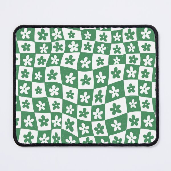 Item preview, Green Daisy Checkerboard Pattern designed and sold by Haley Schulz.