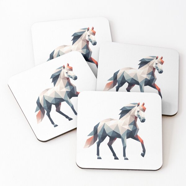 Item preview, Low Poly Horse artwork 2 designed and sold by Geekbits-Store.