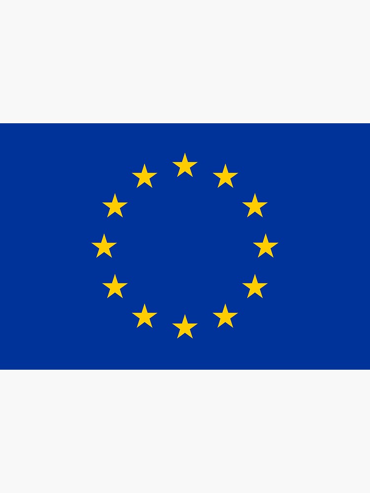 Thumbnail 3 of 3, Sticker, Europe | EU Flag designed and sold by flagstickers.