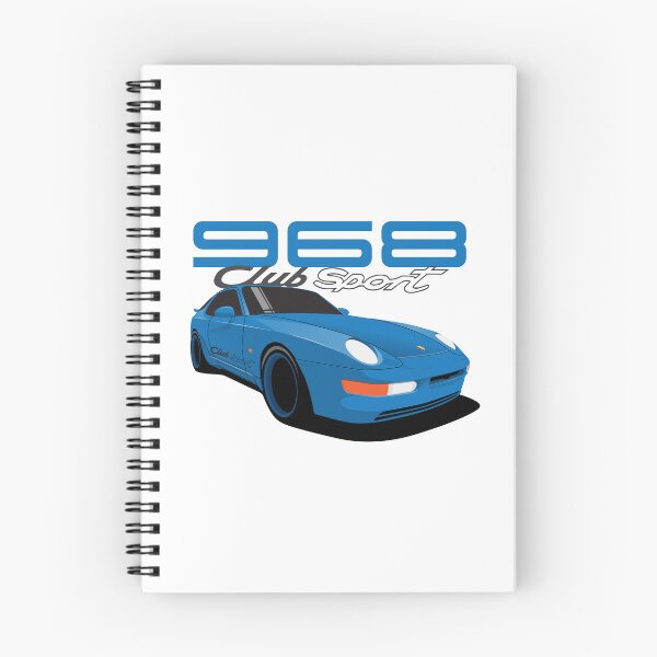 Item preview, Porsche 968 Club Sport Illustration Blue designed and sold by blackdogshop.