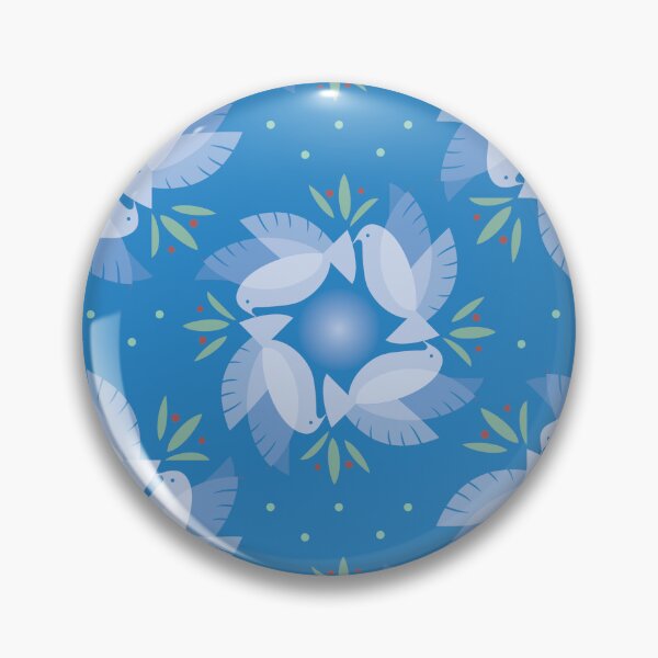 Item preview, Blue Christmas Dove designed and sold by Steph Britt.