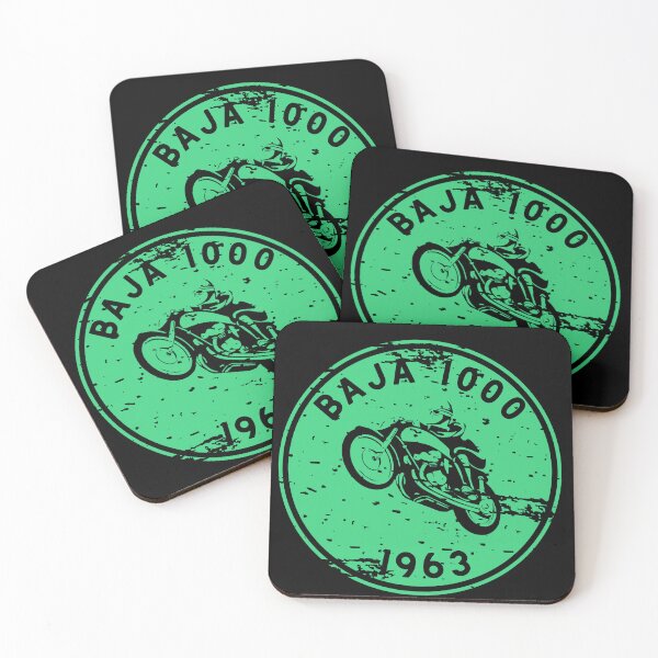 Item preview, Vintage Motorcycle Racer Baja 1000 Green 1963 designed and sold by tommysnider.