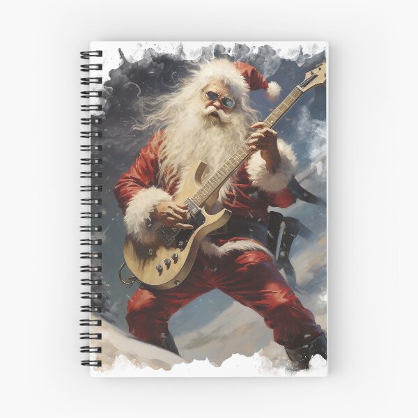 Item preview, Heavy Metal Santa With Guitar Shredding designed and sold by LastHighwayTees.