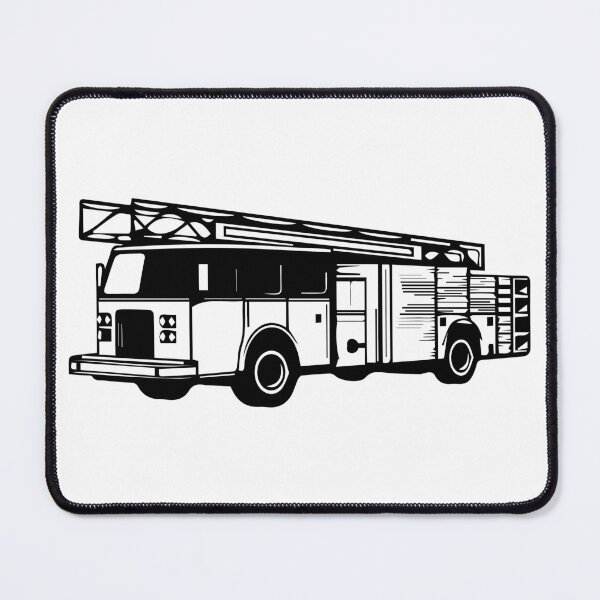 Item preview, Retro American Firetruck Firefighter designed and sold by Islanr.