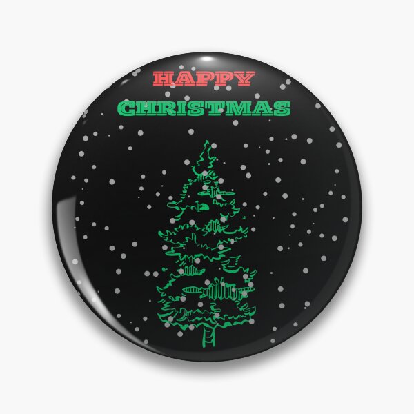 Item preview, HAPPY CHRISTMAS WITH PIN TREES AND SNOW designed and sold by Za1zan.