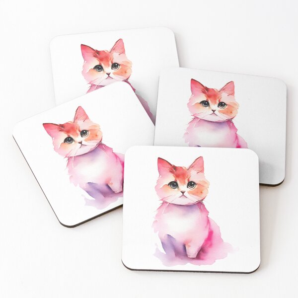 Item preview, Cute  aquarelle cat. designed and sold by Leberks.