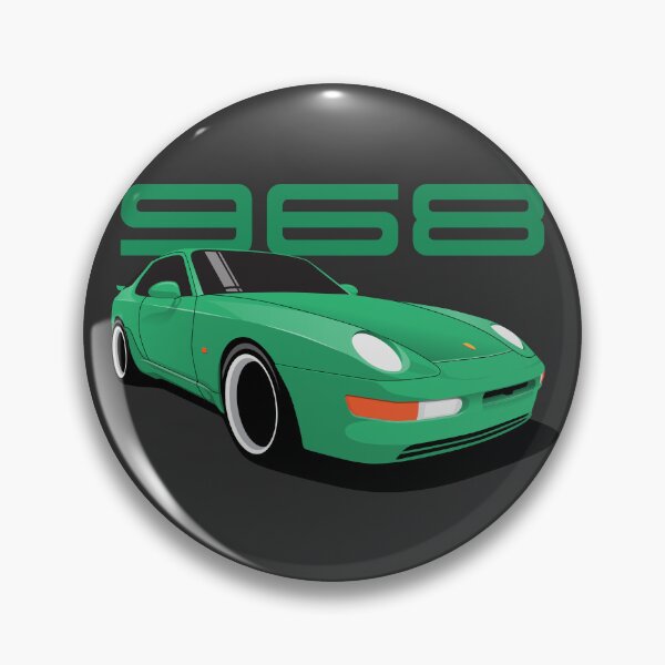 Artikelvorschau, Porsche 968 Illustration Mintgrün entworfen und verkauft von blackdogshop.