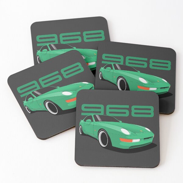 Item preview, Porsche 968 Illustration Mint Green designed and sold by blackdogshop.