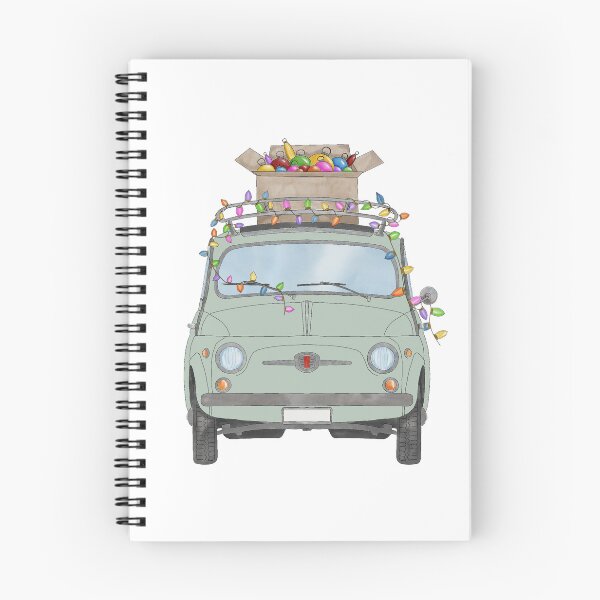 Item preview, Fiat 500 with Christmas Ornaments designed and sold by portosabbia.