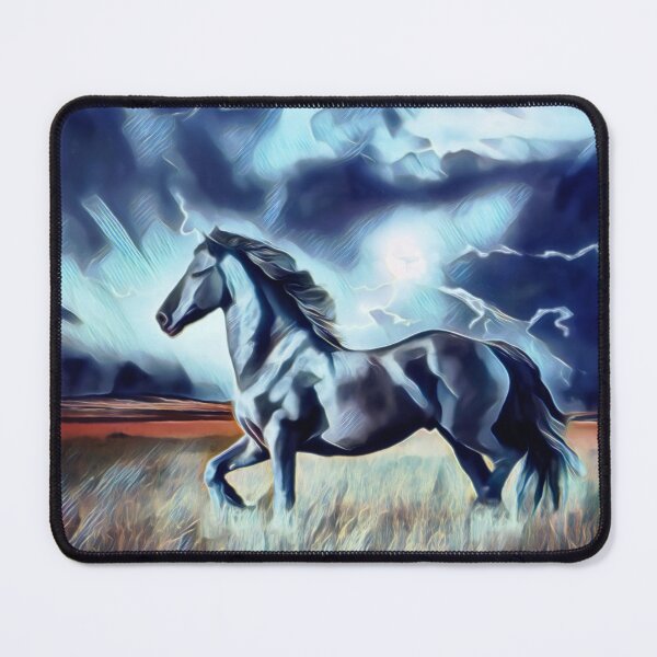 Item preview, Night Storm And A Black Stallion Horse Art designed and sold by Heathermarie321.
