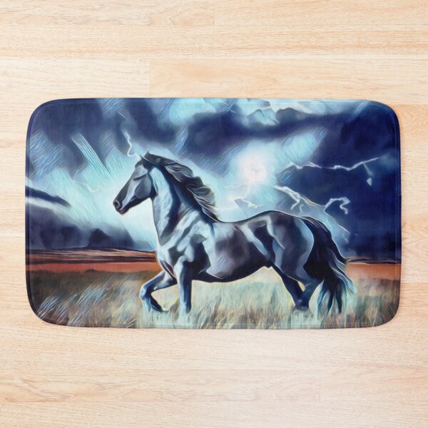 Item preview, Night Storm And A Black Stallion Horse Art designed and sold by Heathermarie321.