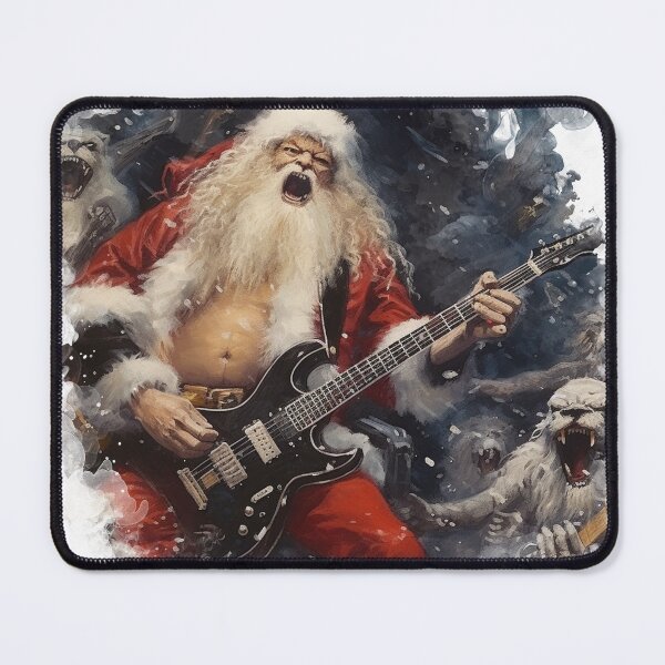Item preview, Heavy Metal Santa With Demon Crowd designed and sold by LastHighwayTees.
