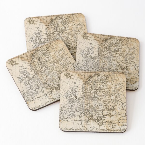 Item preview, historic map of Europe, 1791 designed and sold by OzCamera.