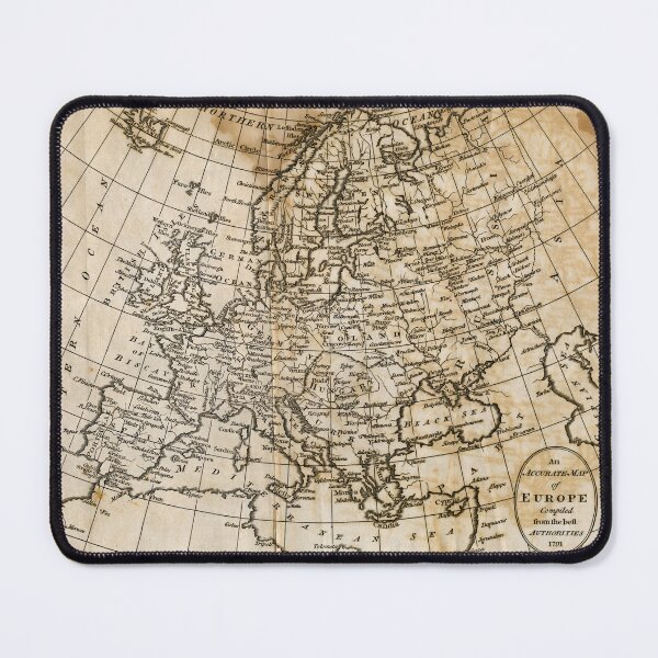 Item preview, historic map of Europe, 1791 designed and sold by OzCamera.