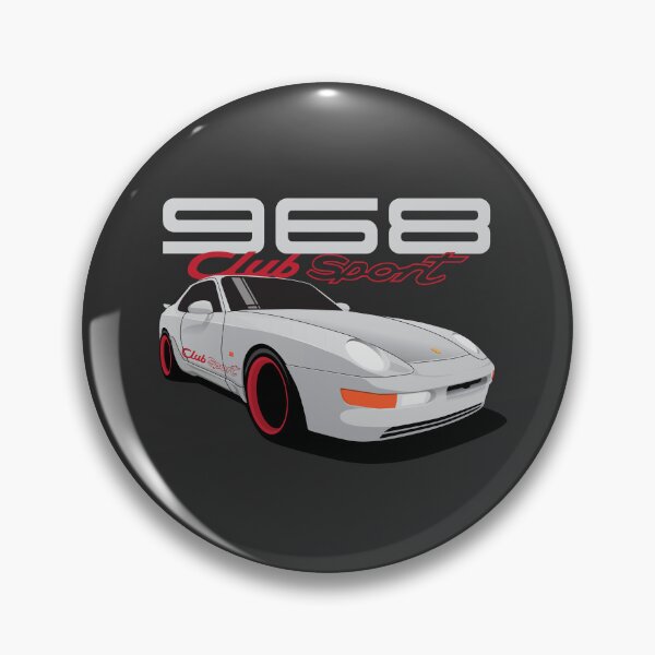 Artikelvorschau, Porsche 968 Club Sport Illustration Weiß entworfen und verkauft von blackdogshop.