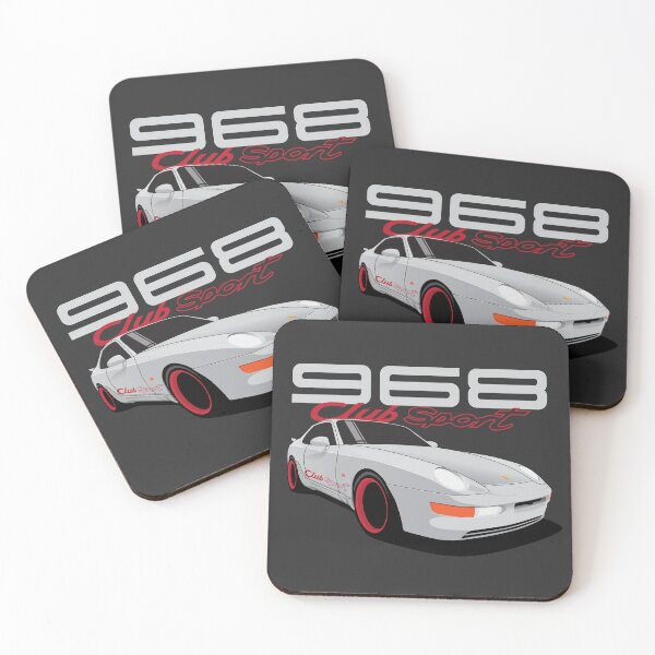 Item preview, Porsche 968 Club Sport Illustration White designed and sold by blackdogshop.