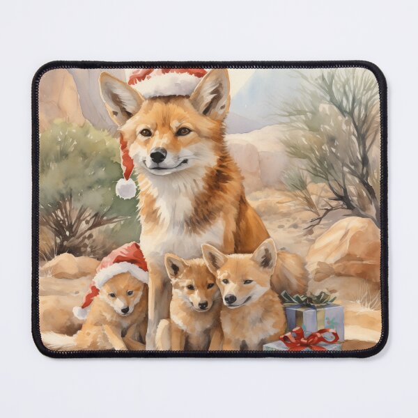 Item preview, Christmas Dingoes (watercolor) designed and sold by Samuelsboro.