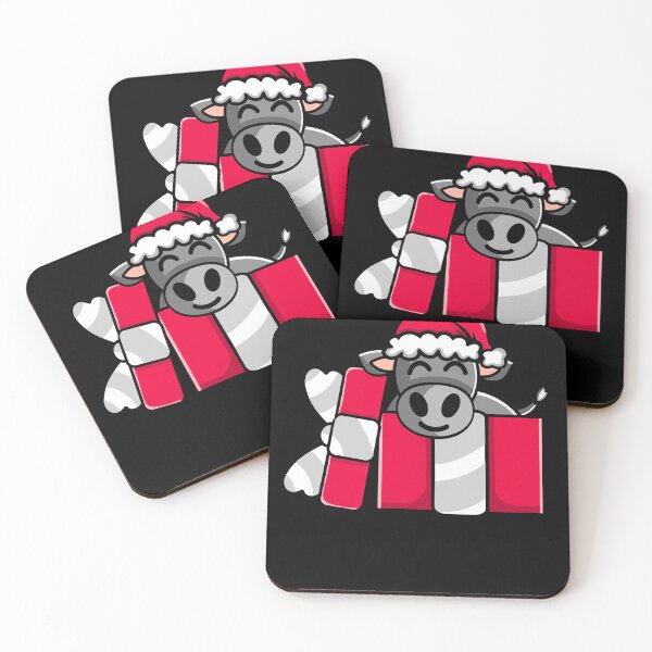 Item preview, Cute Angus Cow in Christmas Gift designed and sold by eternallygifted.