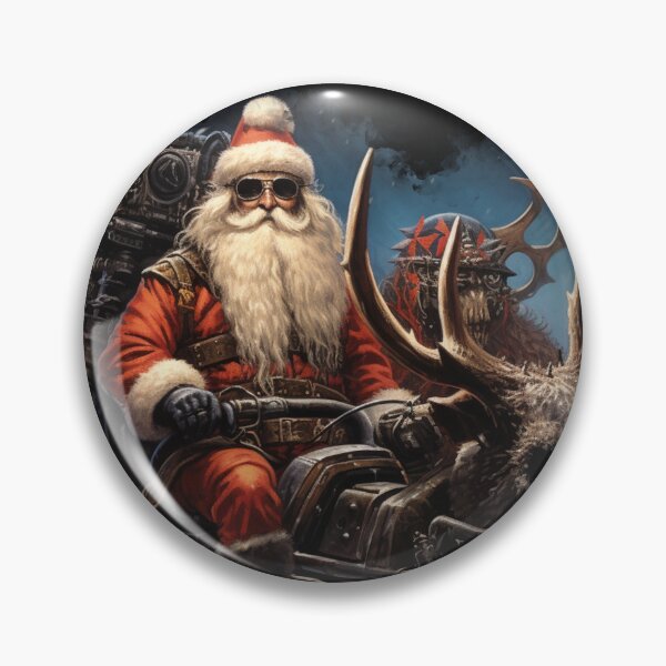Item preview, Heavy Metal Santa With Sleigh Sleigher #2 designed and sold by LastHighwayTees.