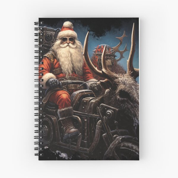 Item preview, Heavy Metal Santa With Sleigh Sleigher #2 designed and sold by LastHighwayTees.