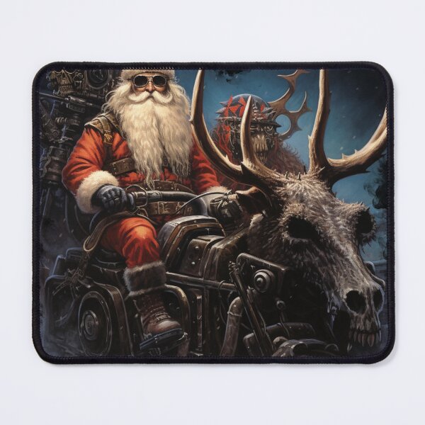 Item preview, Heavy Metal Santa With Sleigh Sleigher #2 designed and sold by LastHighwayTees.