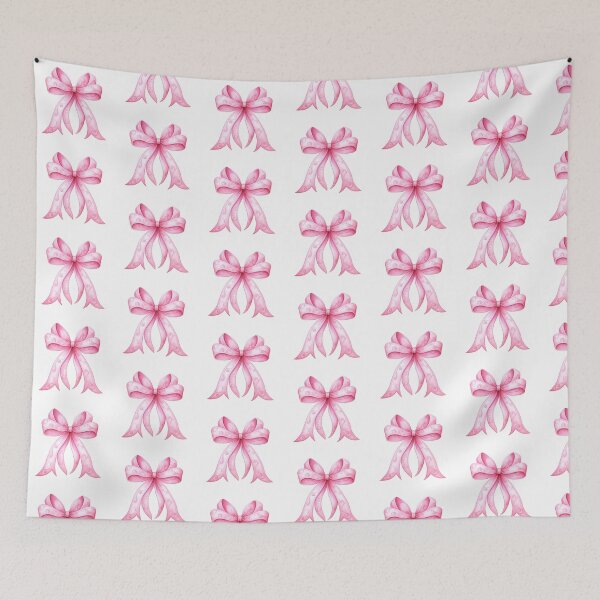 Item preview, pink ribbon bow designed and sold by cupcakefemcel.