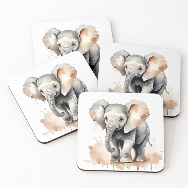 Item preview, Elephant Watercolor Art Style designed and sold by LDJBlank.