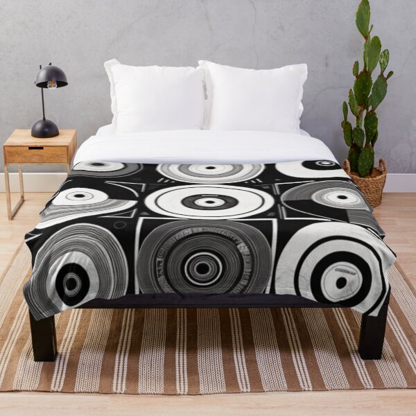 Item preview, Vinyl Records Black and White 8k Retro Music designed and sold by musicgeniusart.